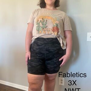 Fabletics camo shorts. New with tags